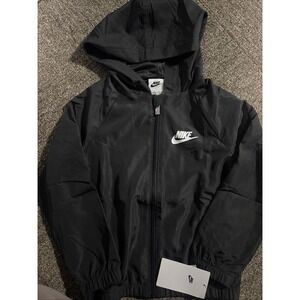 Nike boys size Small 4–5 Years black lightweight windbreaker coat jacket